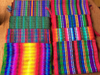 Scarves Cotton handmade Guatemala colorful striped