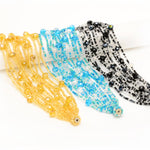 Multi-strand Bracelet with Magnet Clasp, Seed Beads & Crystals, Assorted Colors