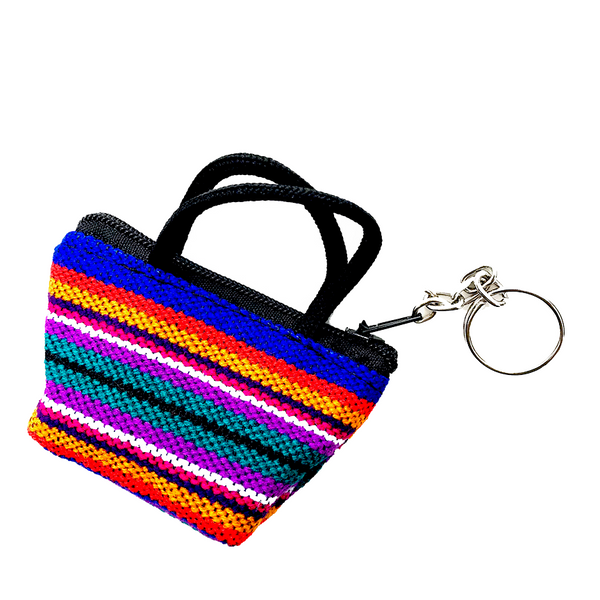 Market pouch style keychain Handmade in Guatemala