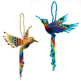 Beaded hummnbird ornament handmade in Guatemala