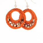 Crochet Hoop Earrings - Small - Assorted Colors