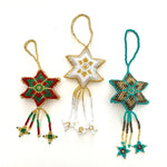 Beaded star ornament handmade in Guatemala