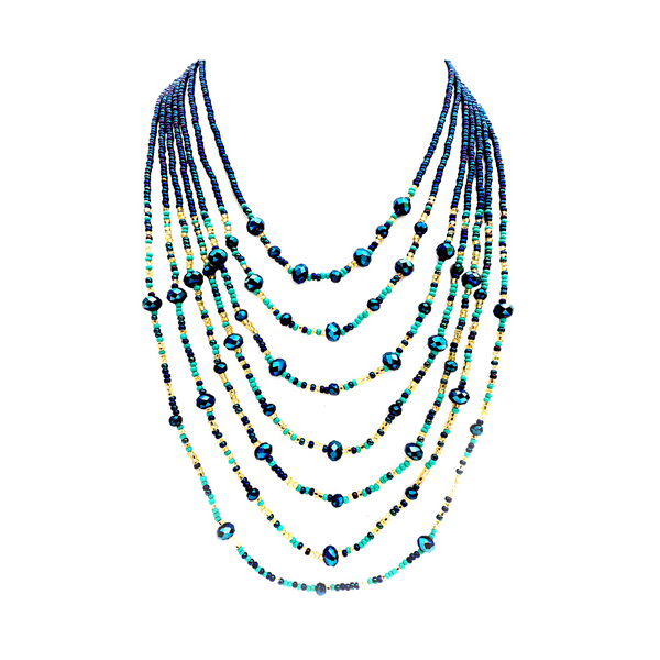 Beaded Millie necklace handmade in guatemala