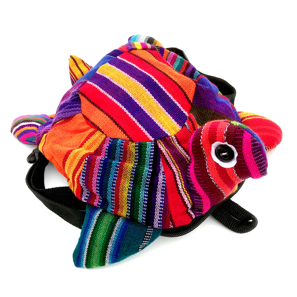 Baby back pack turtle handmade handwoven Guatemala