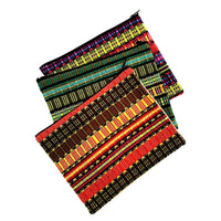 Large cotton pouch mulit handmade in guatemala