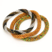 roll on bracelet  rollover bracelet maya guatemala glass beads handmade